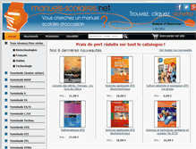 Tablet Screenshot of manuels-scolaires.net